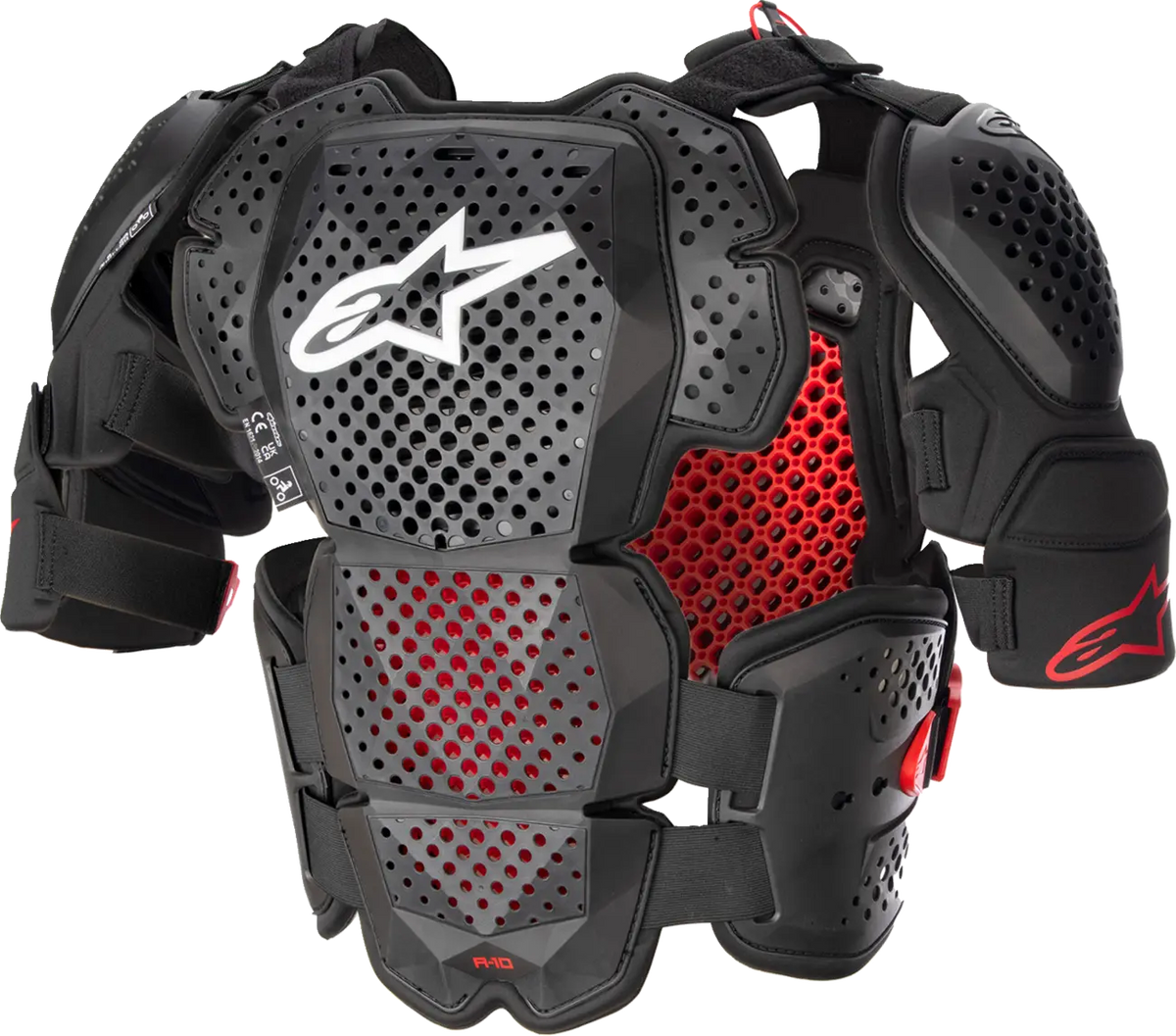 Alpinestars a-10 v2 Full Chest Guard Black Red