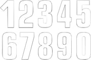 Blackbird Racing Number Plate Graphic 7 - Two Series Numbers