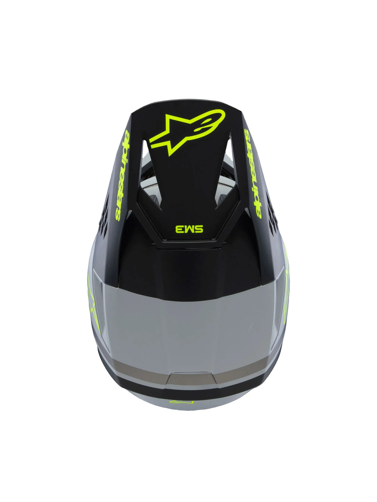 Alpinestars SM3 Radium Youth Helmet Gray/Black/Yellow Yellow