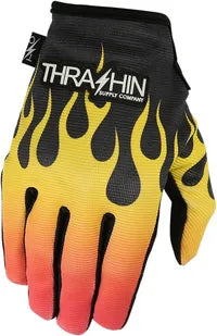 Thrashin Supply Co. Stealth Gloves - Black/Orange/Yellow