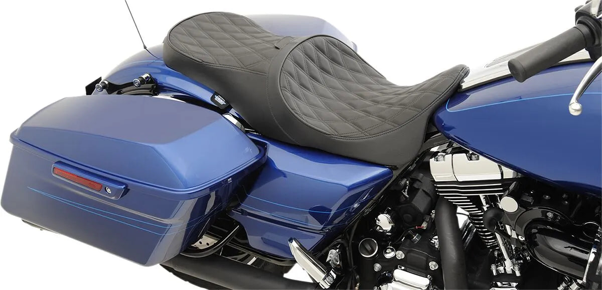 2-Up Drag Specialties Touring Seat - Forward Position - For Harley Davidson