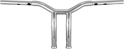 Burly Brand Dominator Handlebar 10" Chrome for Harley Davidson