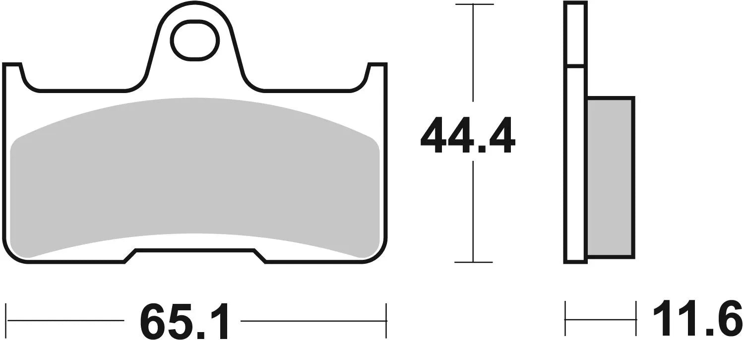 Sbs Si Offroad Spiekane Klocki Hamulcowe - Tył