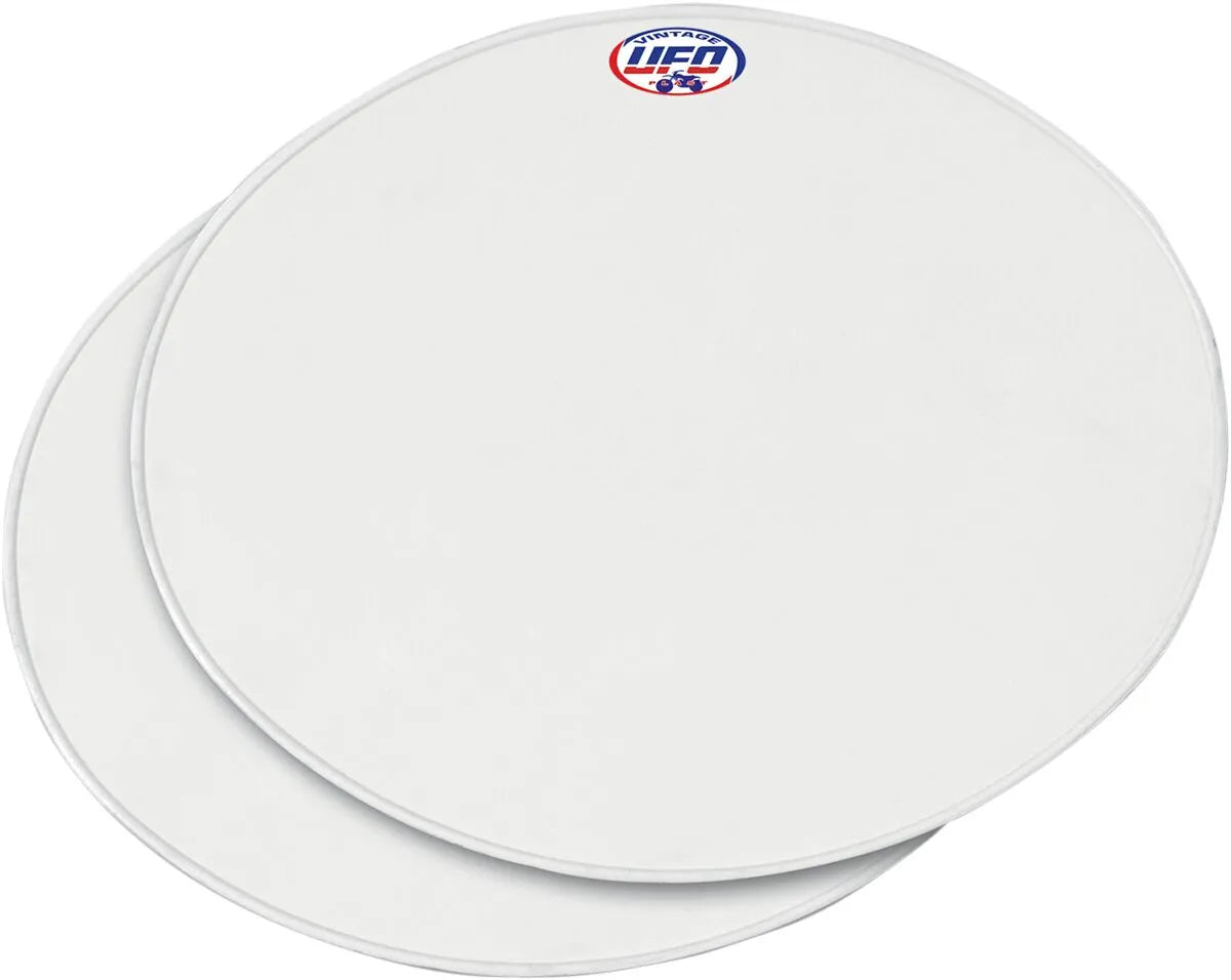 Ufo Vintage Universal Number Plate - White