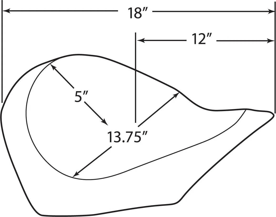 Drag Specialties Low-profile Solo Seat - For VICTORY