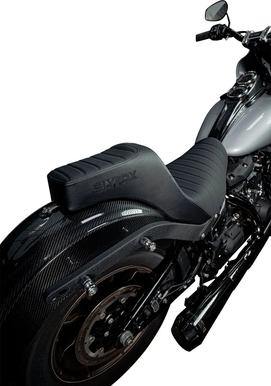2-Up Slyfox High Noon Seat - Enhanced Comfort - For Harley Davidson