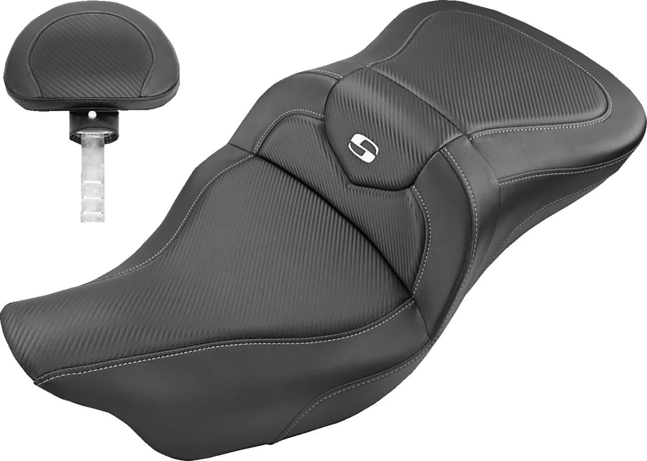 Saddlemen Roadsofa Carbon Fiber Seat - For Harley Davidson