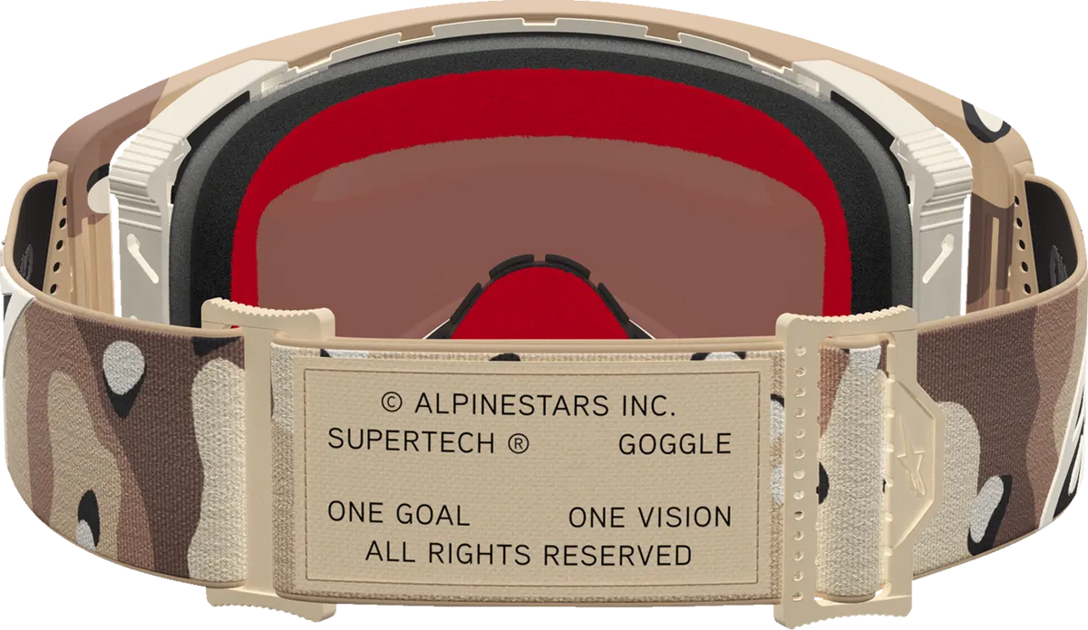 Alpinestars Supertech Lone Goggle Camo Desert Mirror-Gold