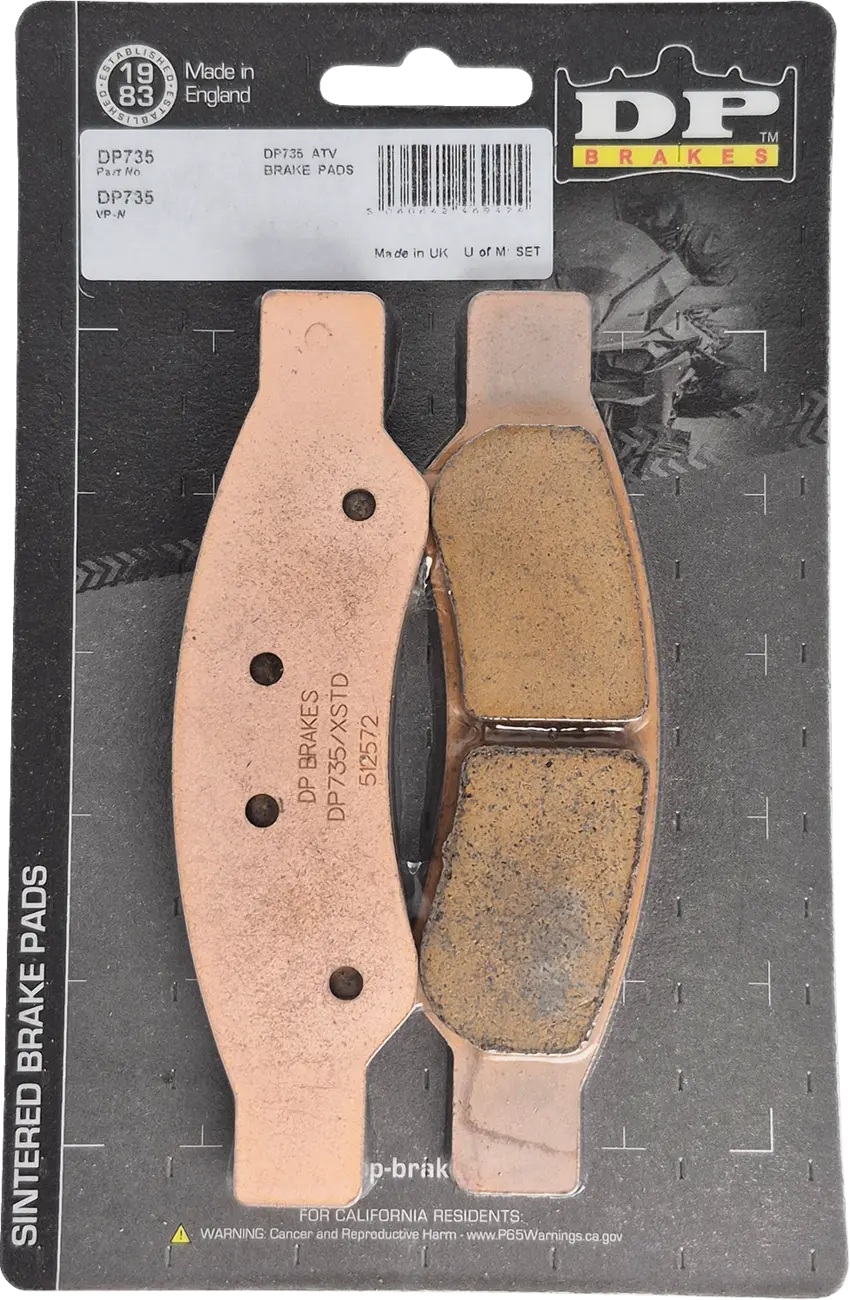 Dp Brakes Atv/utv Spiekane Metaliczne Klocki Hamulcowe - Tył