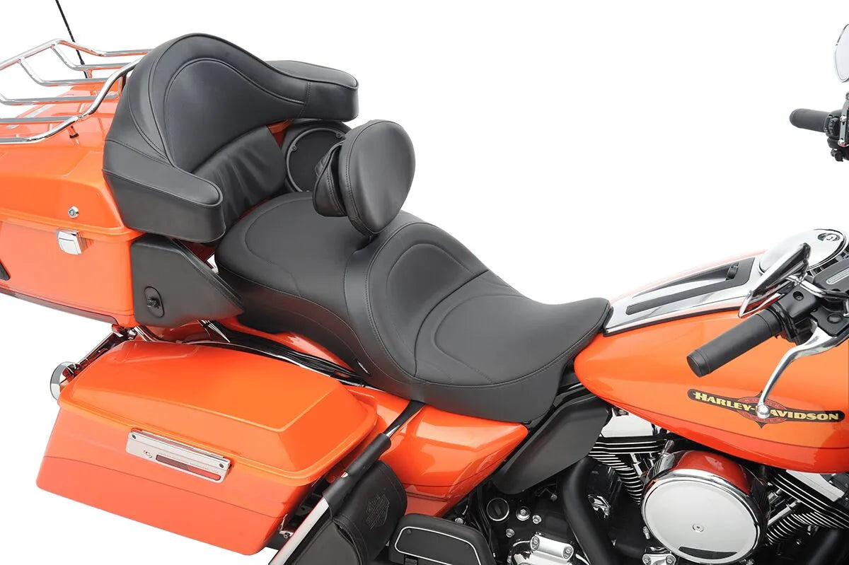 Drag Specialties Seats Touring 2-Up Leather Seat Large Frame