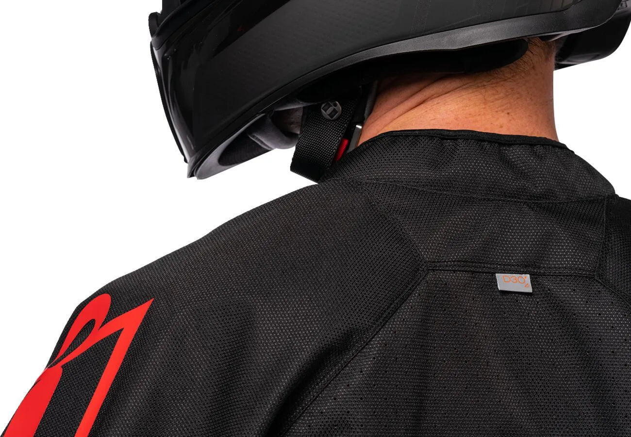 Icon Hooligan™ Jacket Foreet Sport Riding - Black/Red