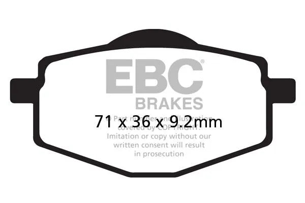Ebc Sfa-hh Series Spiekane Klocki Hamulcowe Do Skuterów - Przód i Tył