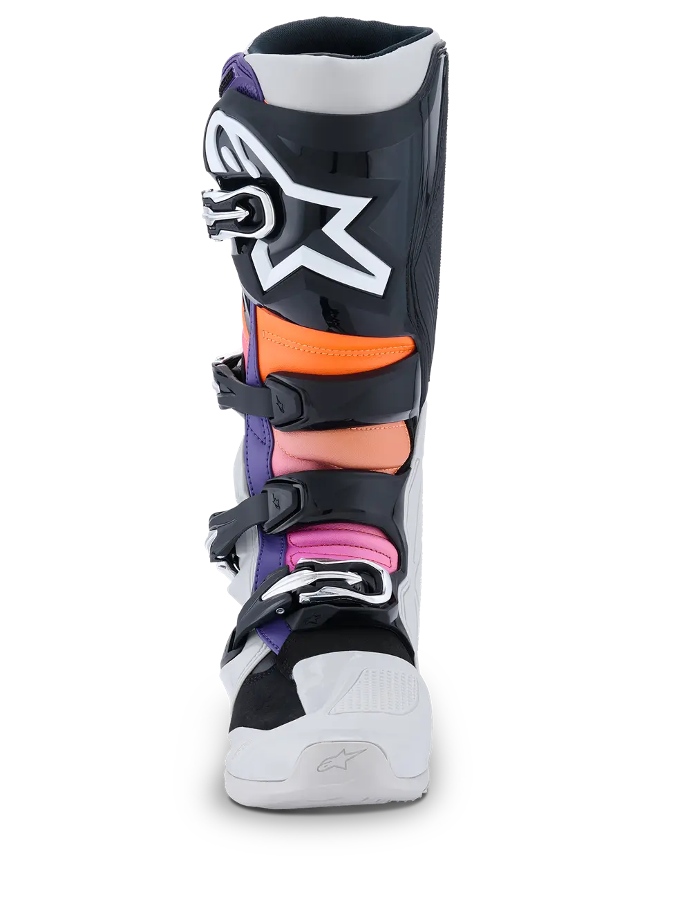 Alpinestars Tech 7 Boots Black Light Gray Orange Fluo Magenta