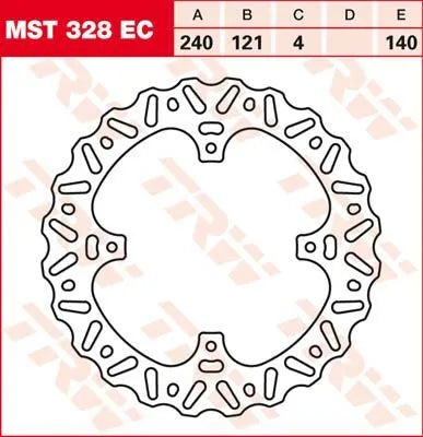 Trw Ec Cross Design Tarcza Hamulcowa - Tył