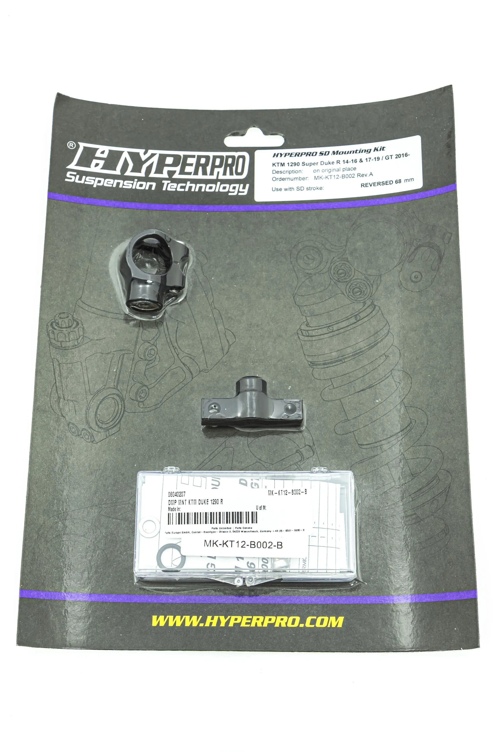 Hyperpro Steering Damper Mounting Kit
