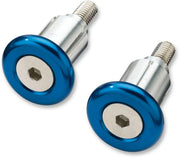 Moose Offroad Handlebar Ends - Blue Aluminum