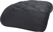 Rear Mustang Padded Passenger Seat Cowl - 9 Inch - For Harley Davidson