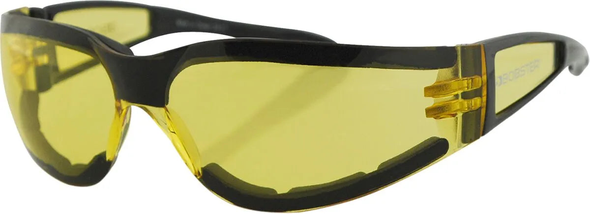 Bobster Shield II Sunglasses Black with Yellow Lens