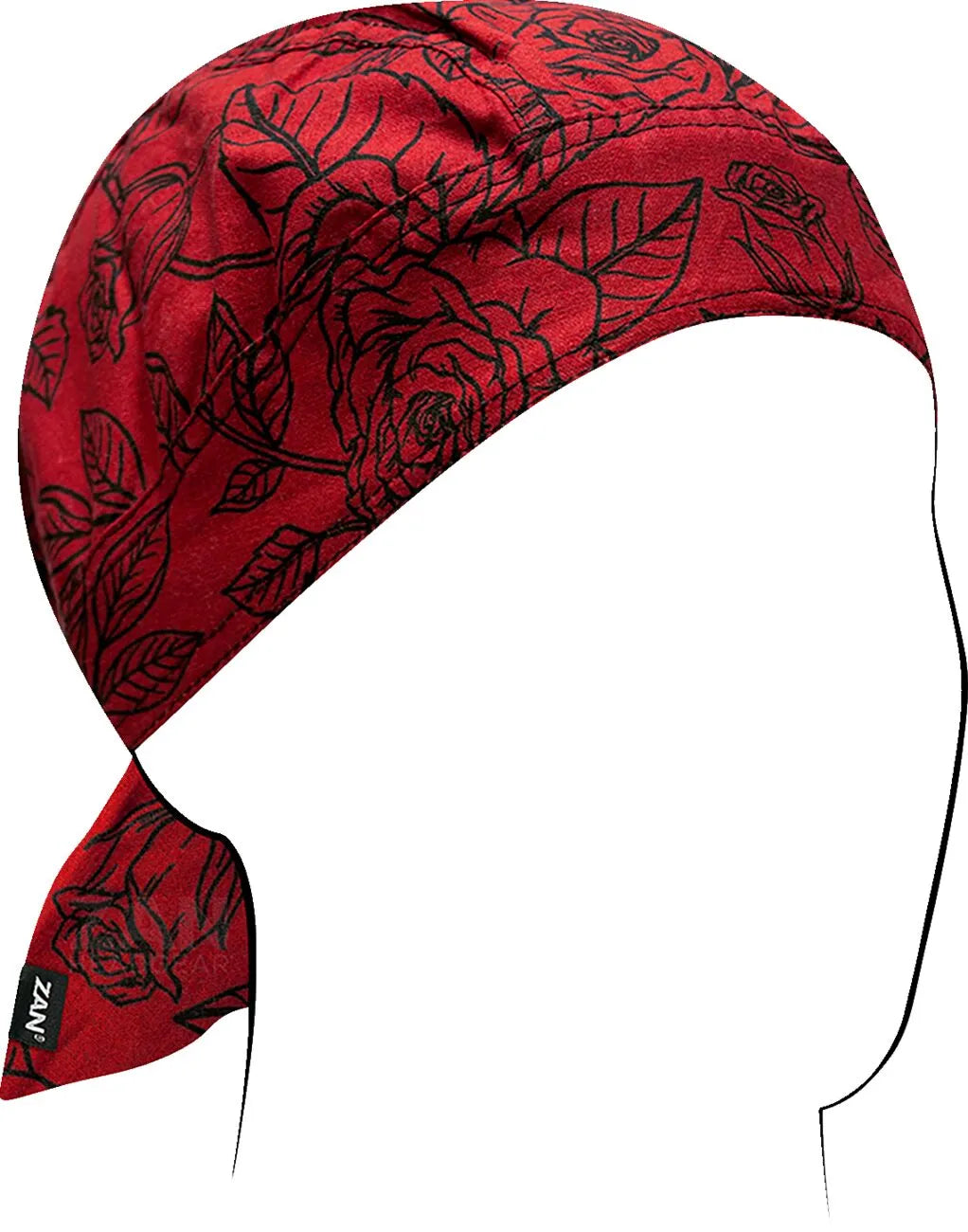 Zan Headgear Flydanna Roses Graphic 6 Panel Head Wrap