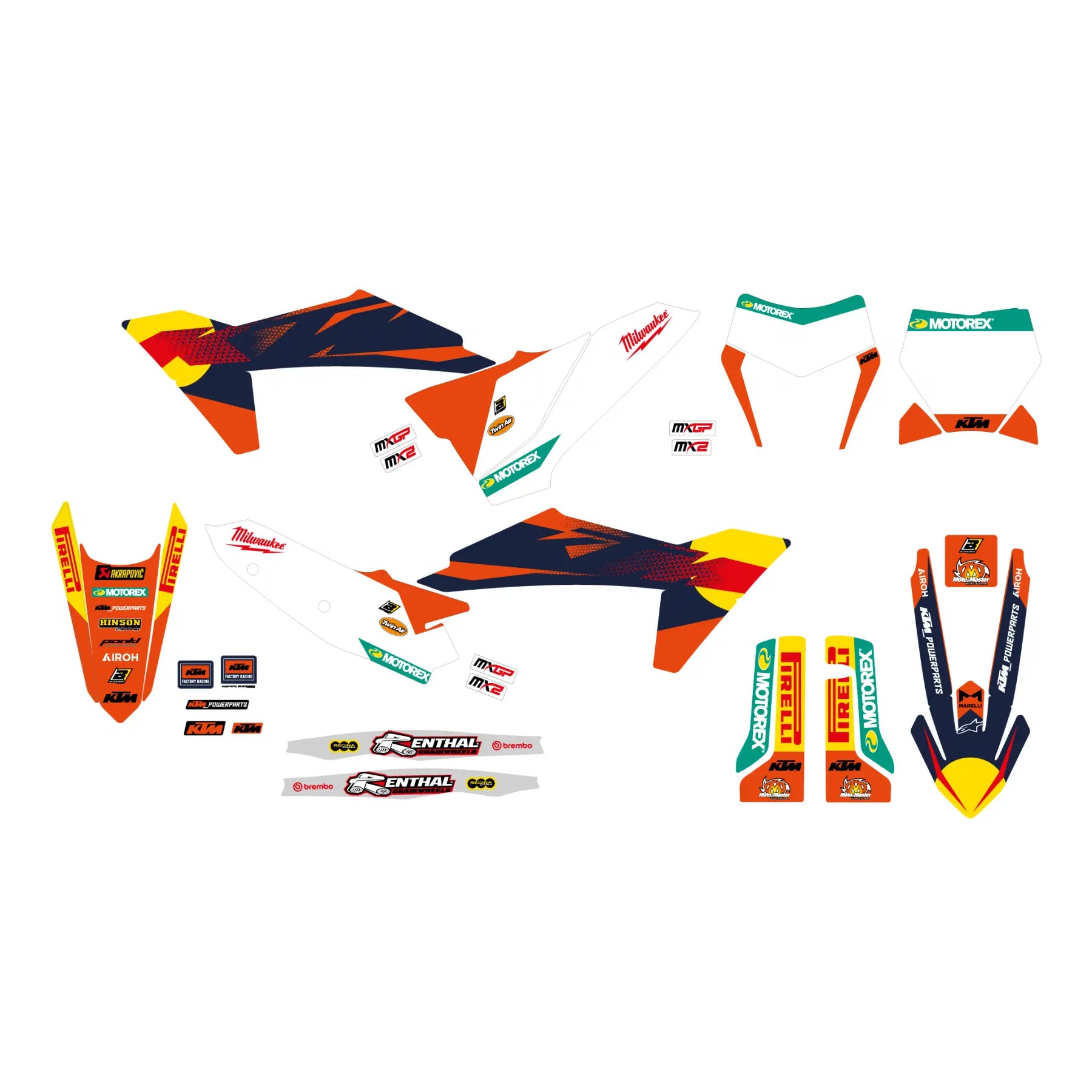Blackbird Racing Factory Grafik Sticker Kit For Ktm