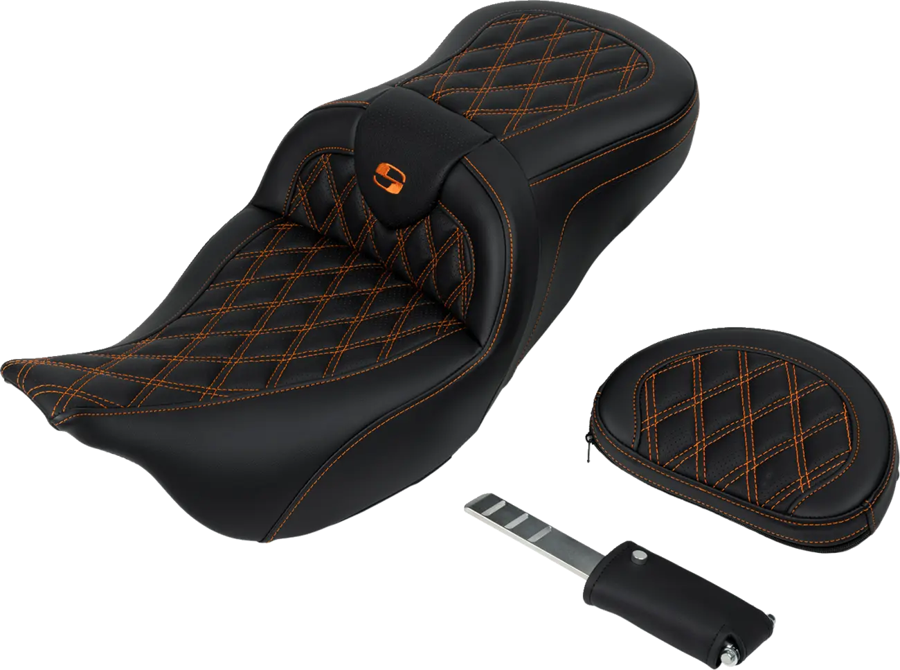 Saddlemen Roadsofa Lattice Stitch Seat - For Harley Davidson
