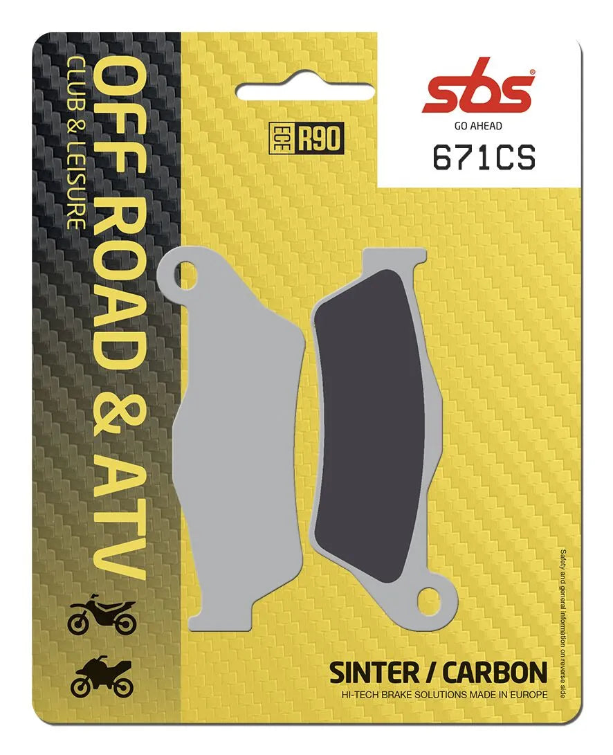 Sbs Cs Carbon Zestaw Klocków Hamulcowych - Przód & Tył