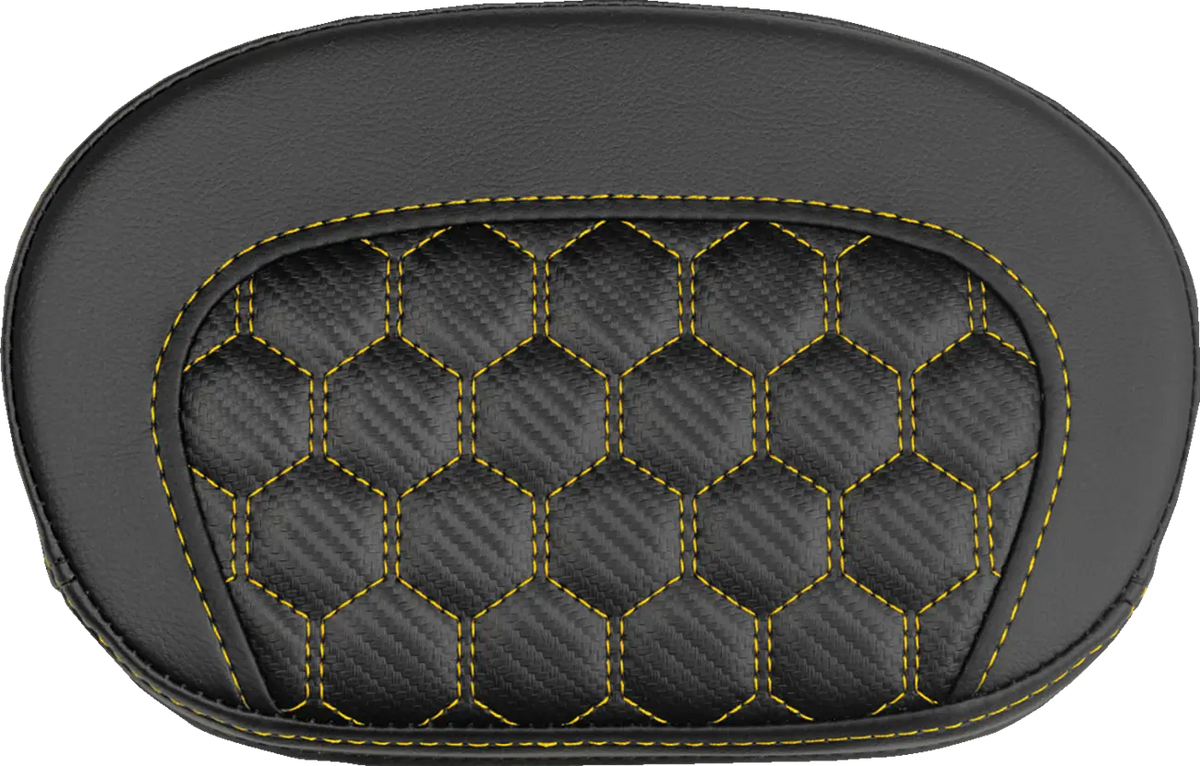 Saddlemen Mini Contour Sissy Bar Pad Gold Stitch