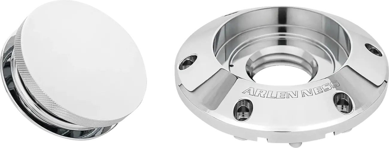 Arlen Ness Pop-up Gas Cap Chrome Billet Aluminum