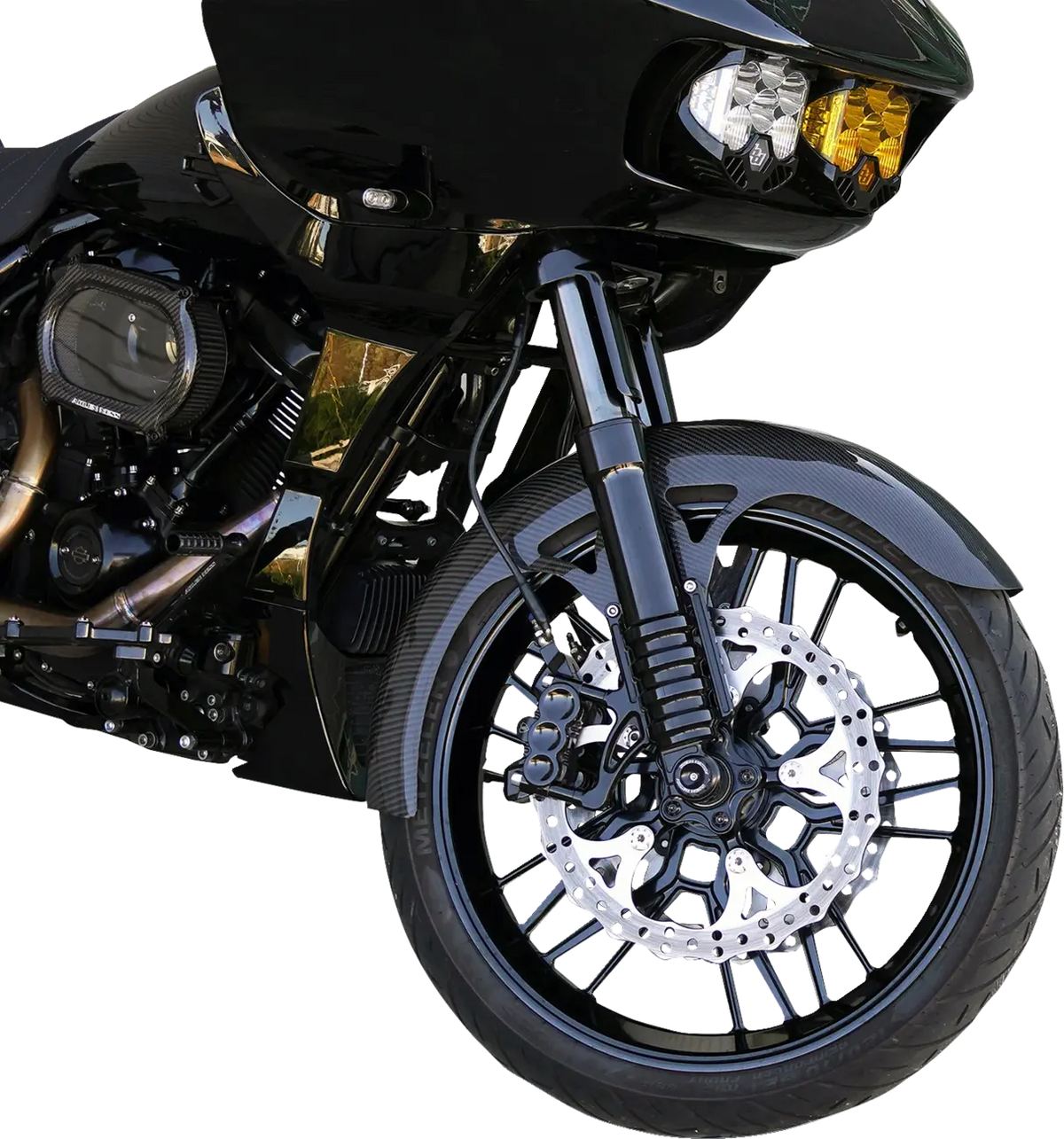 Arlen Ness Carbon Fiber Wrapper Front Fender 21" FLT 2014-2023