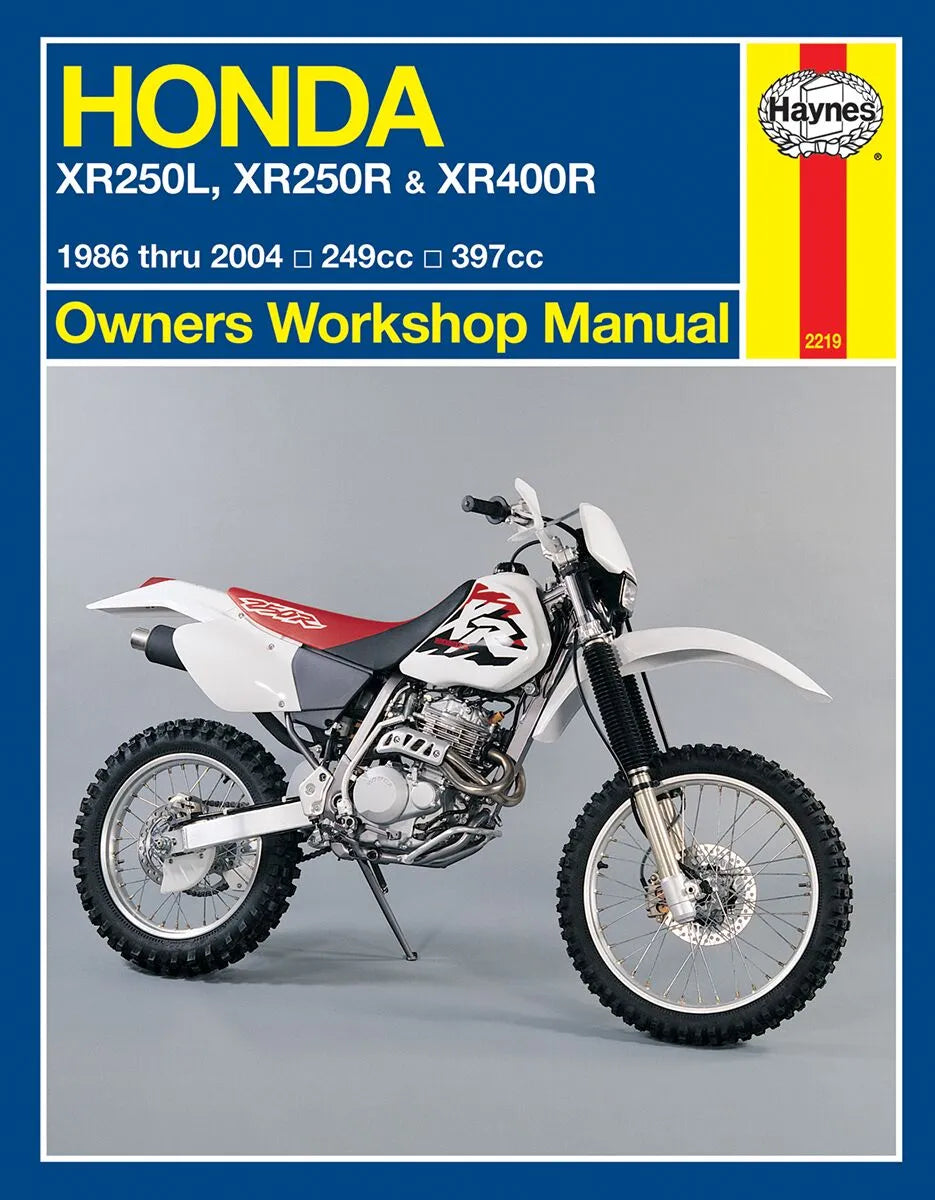 Haynes Repair Manual for Honda XR 250 R XR 400 R 1986-2004