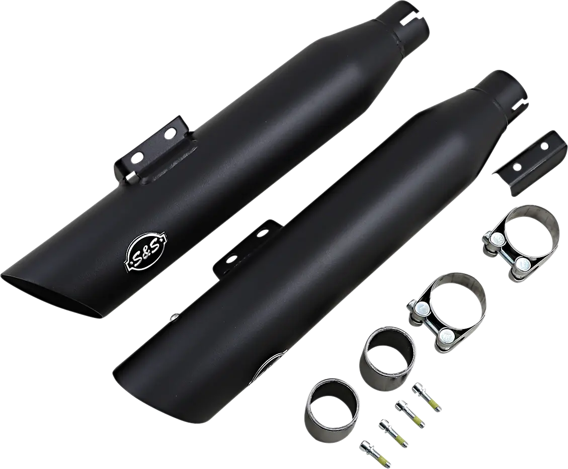 Tłumiki Nakładane S&S Cycle Slash-cut W Kolorze Guardian Black