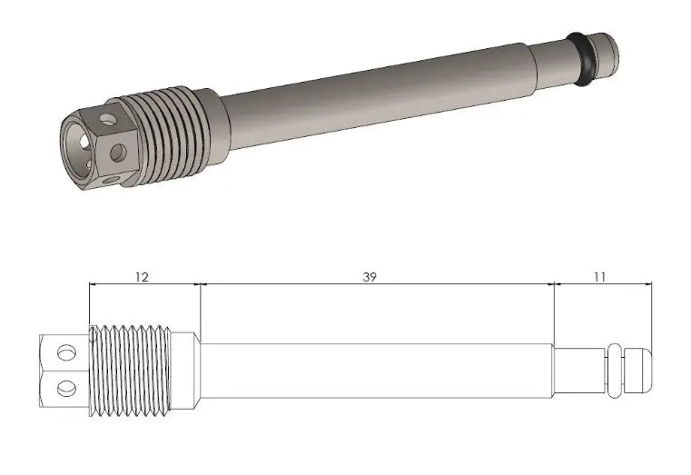 Moto-Master Drilled Brake Pad Pin for Honda