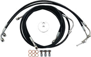 La Choppers Czarny Oplot Przewodu Hamulcowego Z Abs