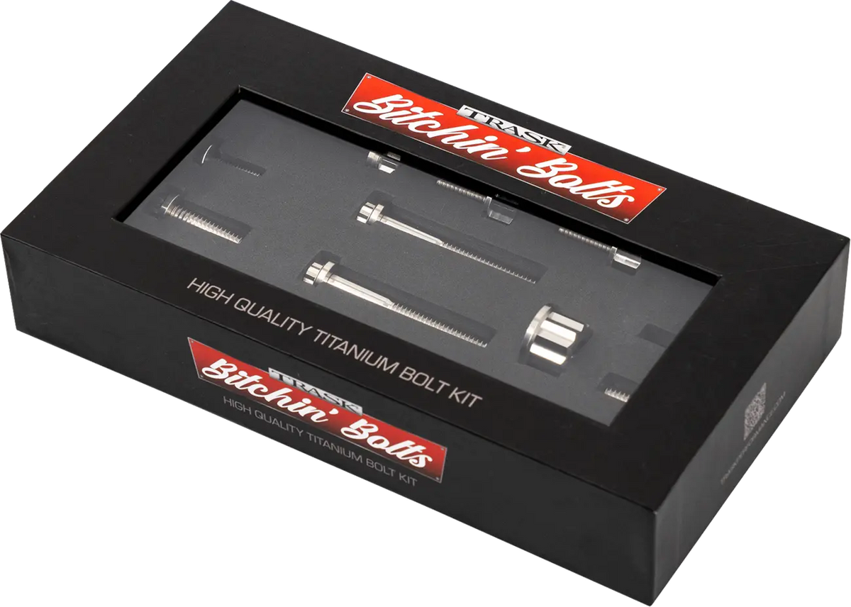 Trask Bitchin' Bolts Titanium M8 12-Point Peg Mount Hardware Kit