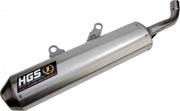 Hgs 2-suwowy Tłumik Aluminiowy Wydech z Stalową Końcówką