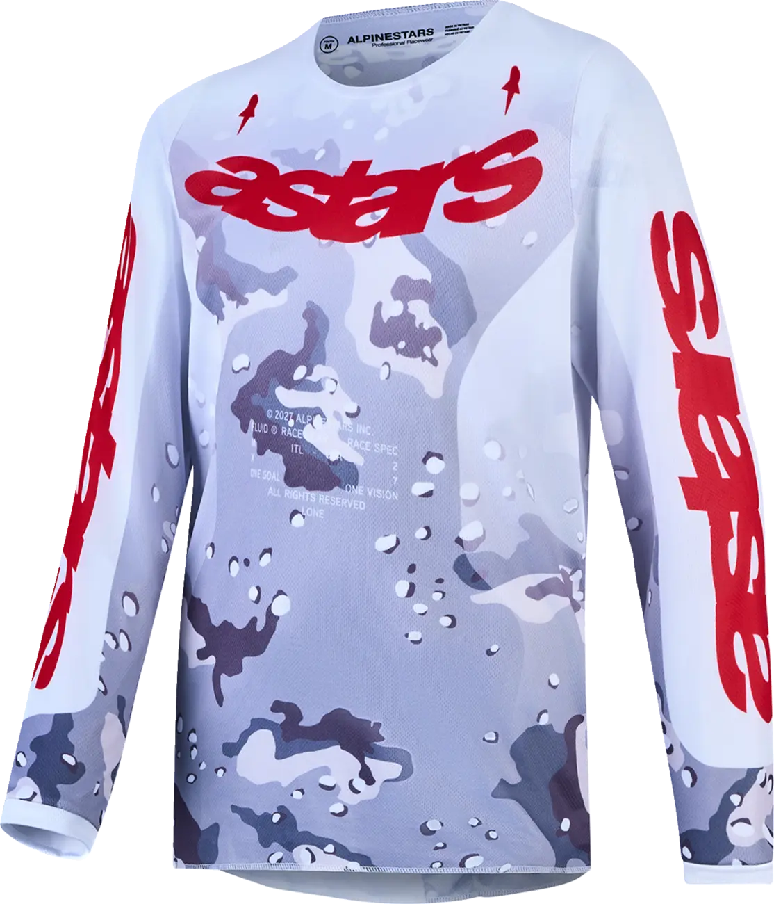 Alpinestars Youth Fluid Lone Jersey CAM/WHT/RED