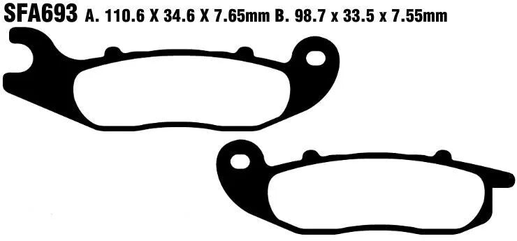 Ebc Sfac Carbon Series Skuterowe Klocki Hamulcowe