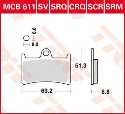Trw Crq Series Węglowe Klocki Hamulcowe Racingowe - Przód