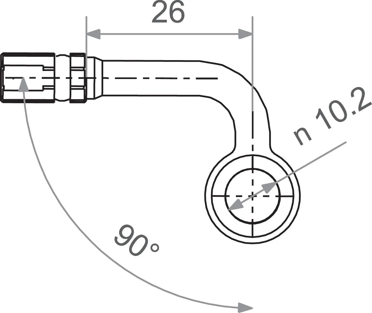Trw Varioflex Banjo Fitting - Tytan Aluminium