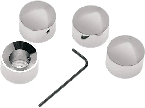 Drag Specialties Chrome Head Bolt Covers