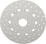 Drag Specialties Polished Stainless Steel Drilled Brake Rotor