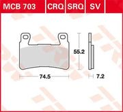 Trw Sv Series Spiekane Klocki Hamulcowe - Przód