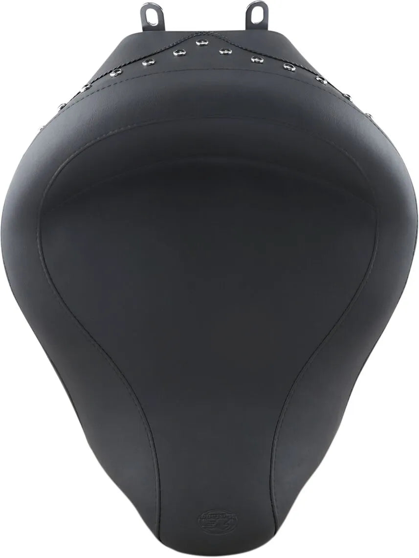 Mustang Studded Super Wide Solo Seat - For Harley Davidson