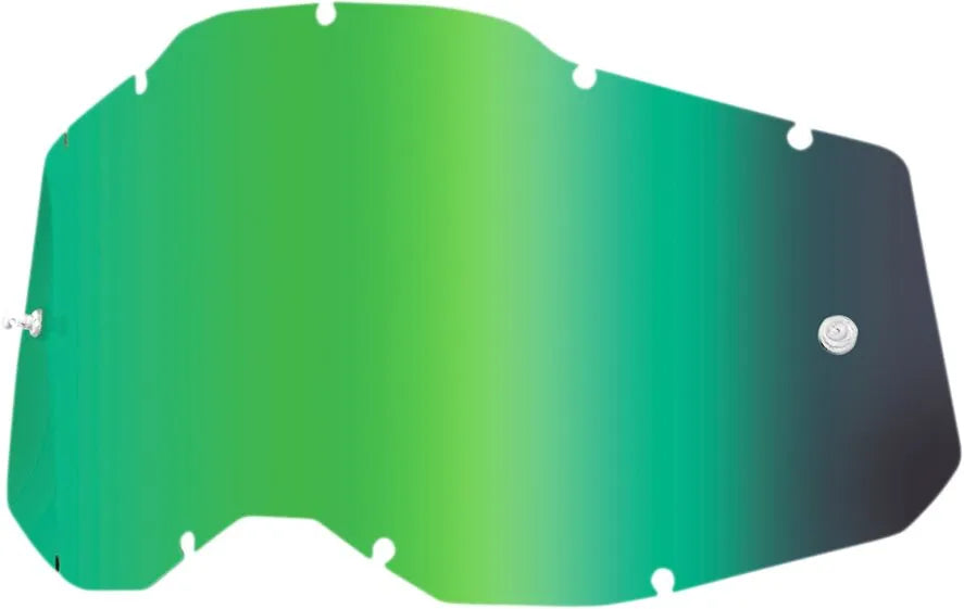 100% Accuri 2 Racecraft 2 Strata 2 Goggle Lens Mirror Green