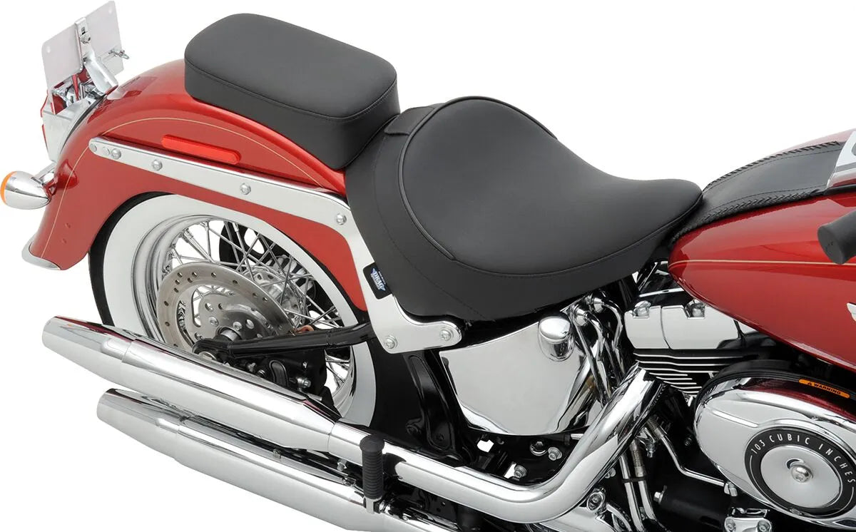 Drag Specialties Backrest Compatible Solo Seat - For Harley Davidson