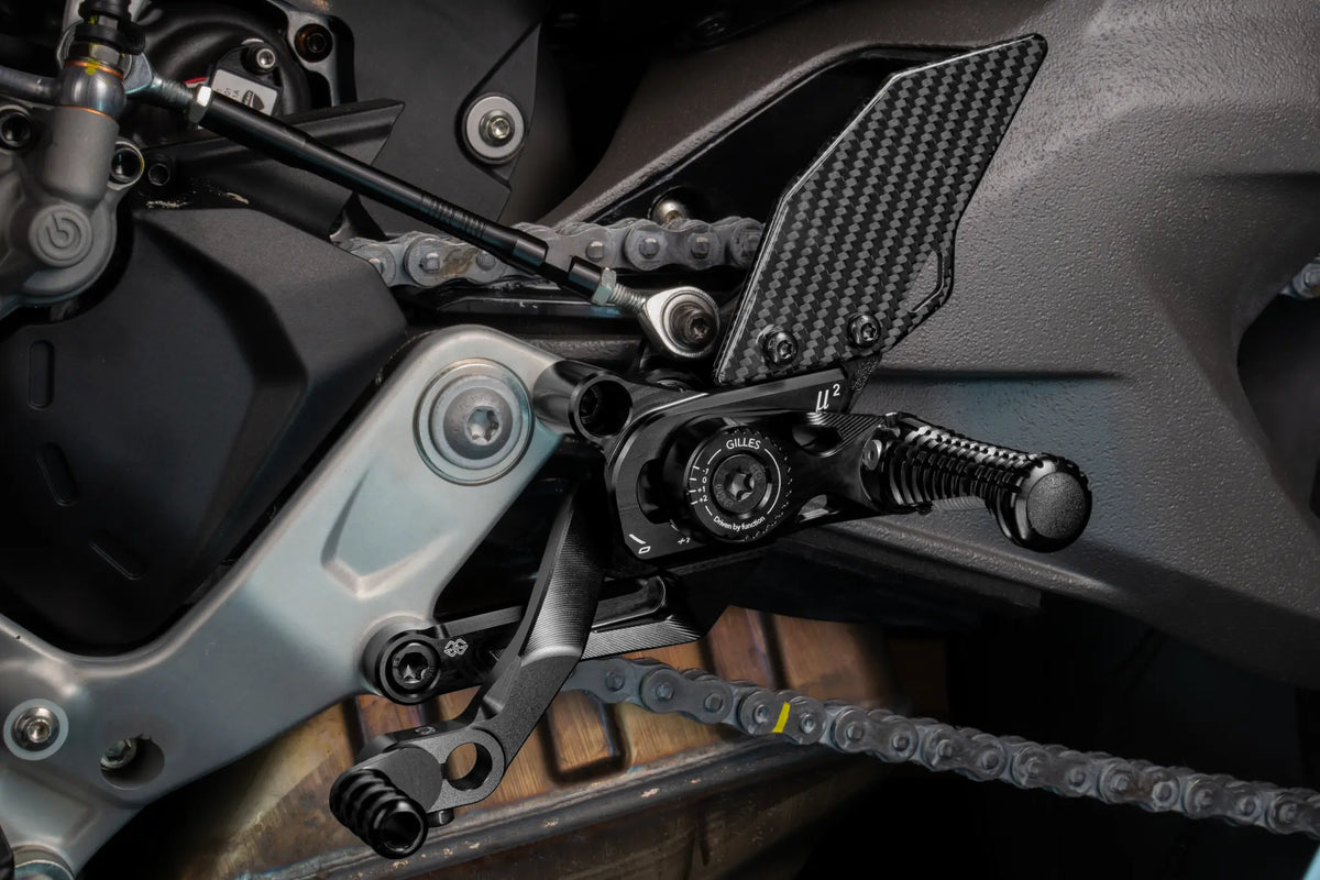 Gilles Tooling MUE2 Rearset for Ducati Streetfighter V2 Panigale