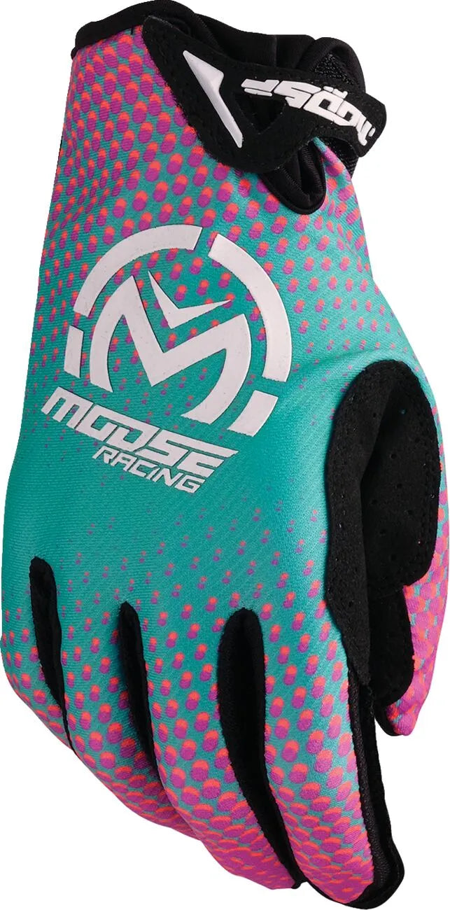 Moose Offroad Soft-Goods SX1 Gloves Pink/Purple/Teal