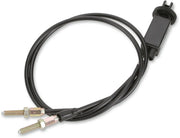 Parts Unlimited Dual Choke Cable 90 Degree 28" Black for Mikuni