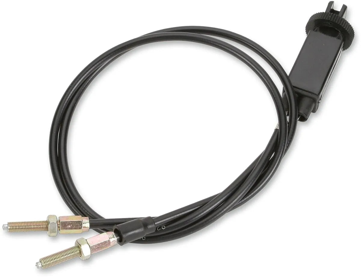 Parts Unlimited Dual Choke Cable 90 Degree 28" Black for Mikuni