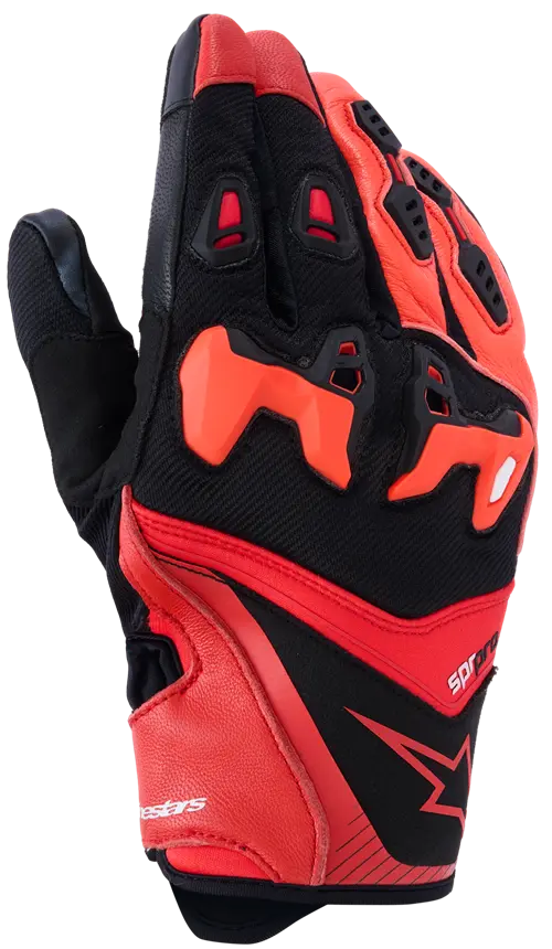 Alpinestars SP-R Pro Gloves Red/Red Fluo/Black